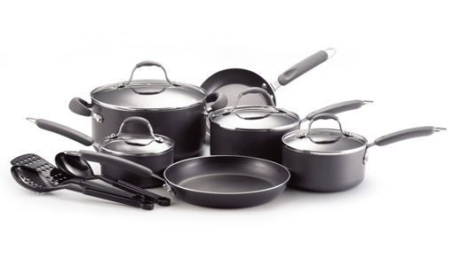 Expired – Farberware 13-Piece Cookware Set with Utensils, Saucepans, Stockpot, and Skillets