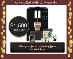 Enter for a Chance to Win a Starbucks Verismo V-585