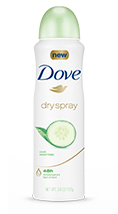 DOVE Dry Spray Instant Win Game ends 3/11