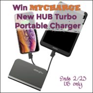 Enter to Win a myCharge HUB Turbo Portable Charger